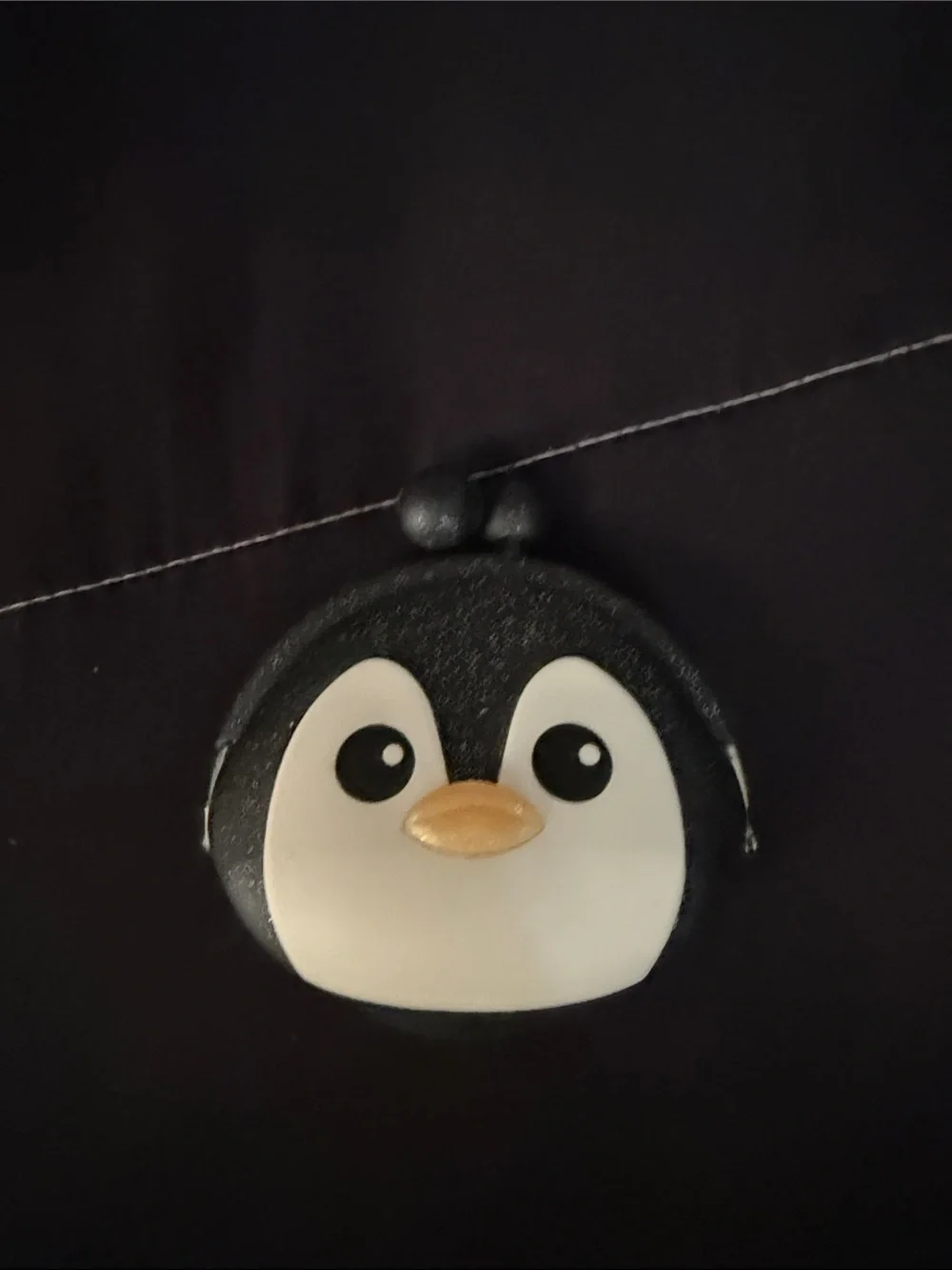 Cute Penguin Coin Purse - Black & White